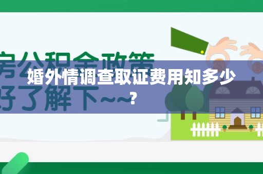 进贤婚外情调查取证费用知多少？