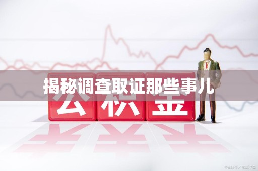 进贤揭秘调查取证那些事儿