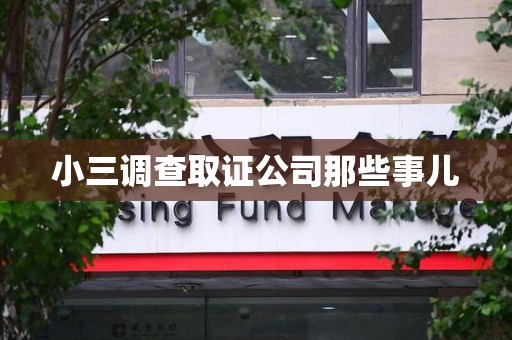 进贤小三调查取证公司那些事儿