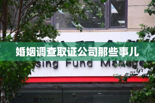 进贤婚姻调查取证公司那些事儿