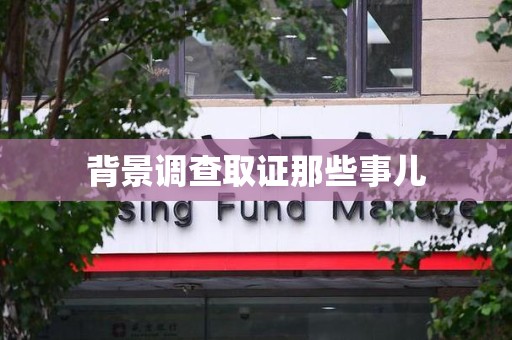进贤背景调查取证那些事儿