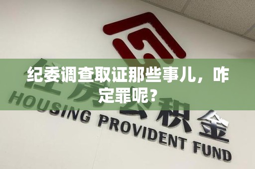 进贤纪委调查取证那些事儿，咋定罪呢？