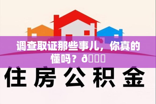进贤调查取证那些事儿，你真的懂吗？😎