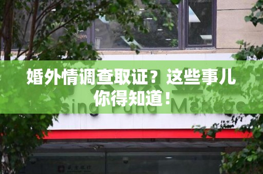 进贤婚外情调查取证？这些事儿你得知道！